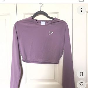 pink gymshark workout top